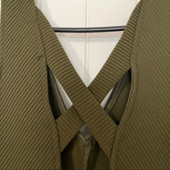 Altar’d State Green Mini Dress with Cream Lace Hem Size Small - Picture 5 of 8